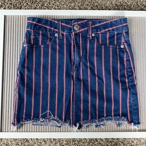 High Rise mini American Eagle jean skirt